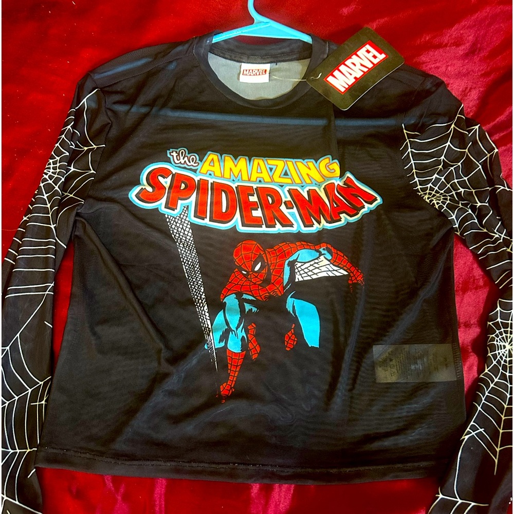 The Amazing Spider-Man Mesh Long Sleeve Top